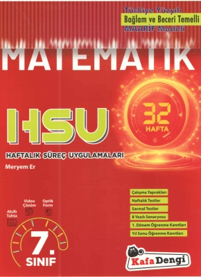 Kafa Dengi Yayınları 7. Sınıf Matematik Haftalık Süreç Uygulamaları