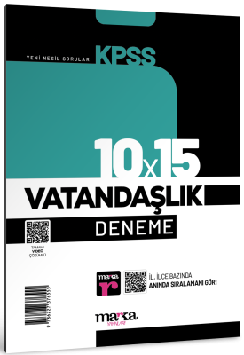 Marka Yayınları Kpss Vatandaşlık 10X15 Deneme Tamamı Video Çözümlü