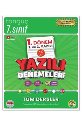 Tonguç Akademi 7. Sınıf Yazılı Denemeleri 1. Dönem 1 ve 2. Yazılı