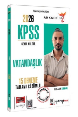 Yargı Yayınları 2026 KPSS Anka Ekibi Genel Kültür Tamamı Çözümlü Vatandaşlık 15 Deneme (Mustafa Erkol)