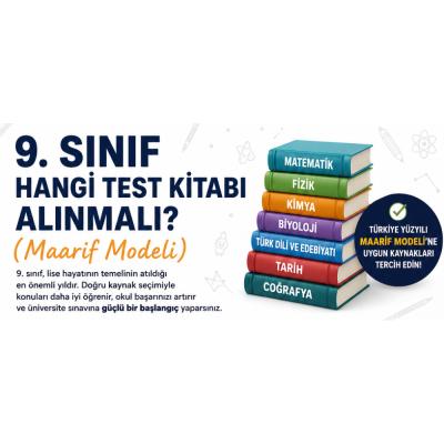 9. Sınıf Hangi Test Kitabı Alınmalı? (Maarif Modeli)